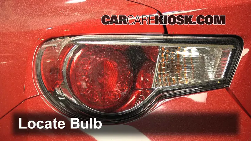 2013 Scion FR-S 2.0L 4 Cyl. Lights Turn Signal - Rear (replace bulb)